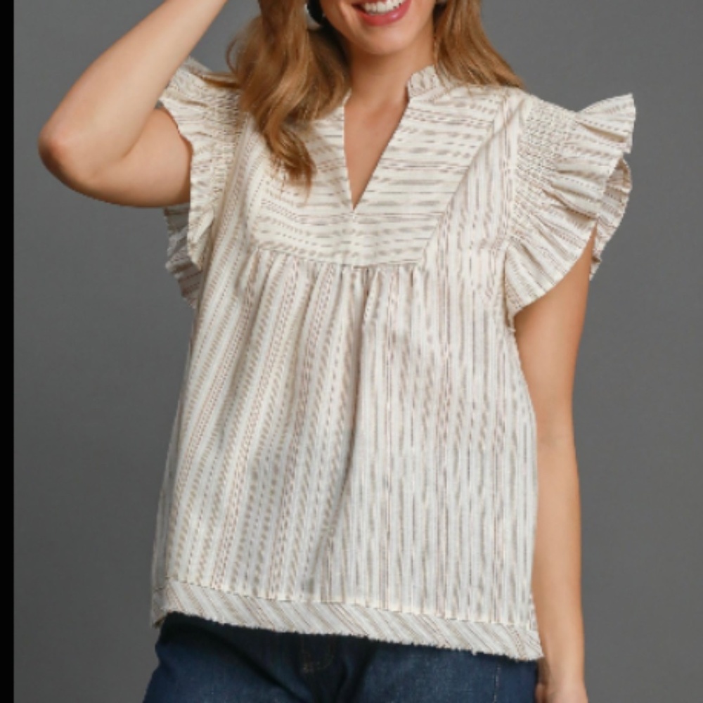 Mocha Stripes Top